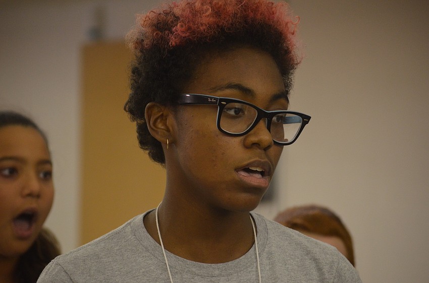 Gabrielle Gillard sings along to Maestro Jess Martinâ€™s piano playing.