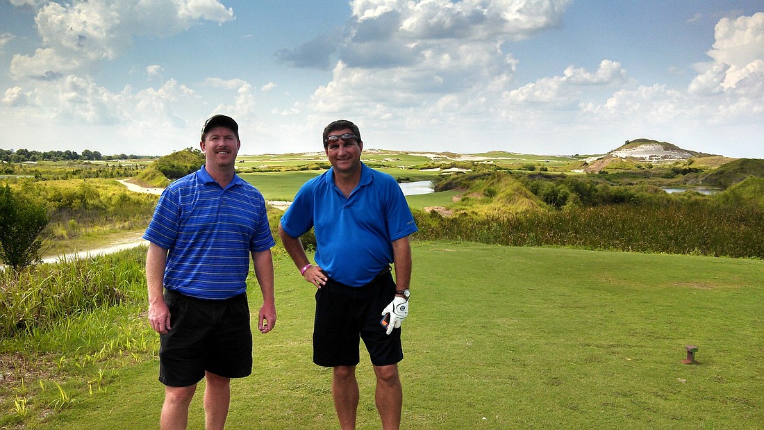 Nate Ditchfield and Troy Larkin are eager to share their love of golf with others. "We really want the local golf industry businesses to benefit from what we do," Larkin says.