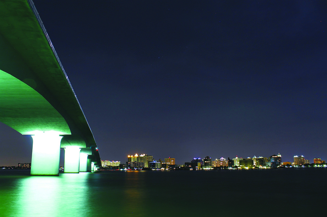 David Frayer submitted this photo, taken of the Sarasota skyline at night.