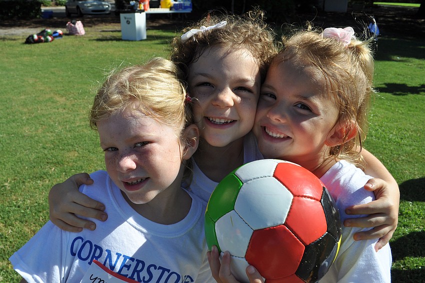 Hannah Pope, Sarah Smith and Jaynie Hamm enjoy learning the sport.