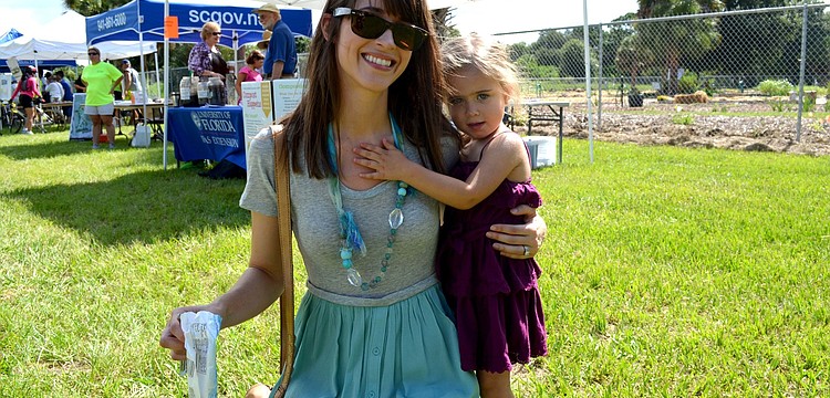 Alejandra Powell and her daughter, Natalia