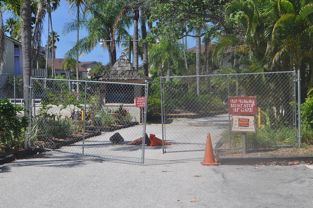 A new fence was installed at the Colony Beach & Tennis Resort to keep out unwanted visitors.