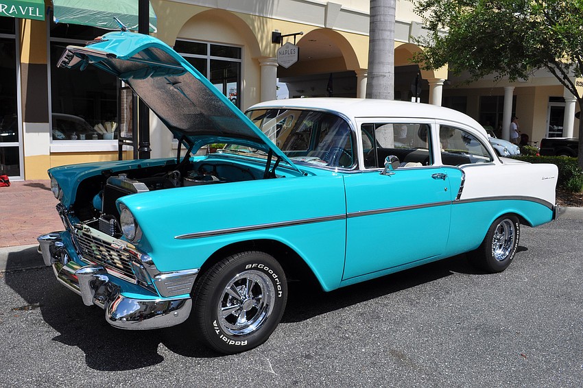 Attendees could view vehicles such as this 1956 Chevy owned by Gary Kinney.