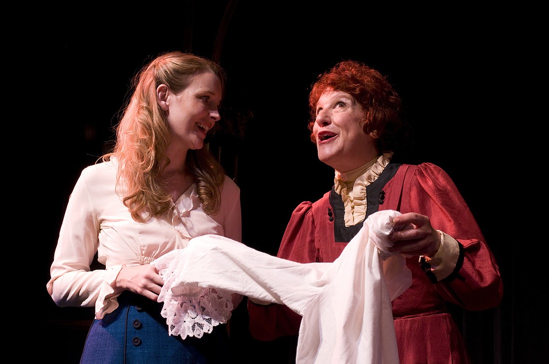 Jennifer Joan Thompson and Mary Ann Conk star in "The Underpants." Photo by Maria Lyle.