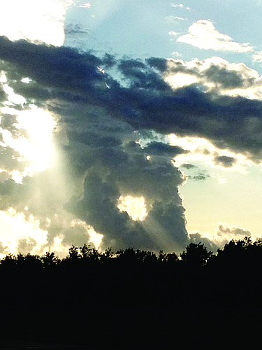 Keith Stewart submitted this photo of cloud formations in the sky near State Road 64.