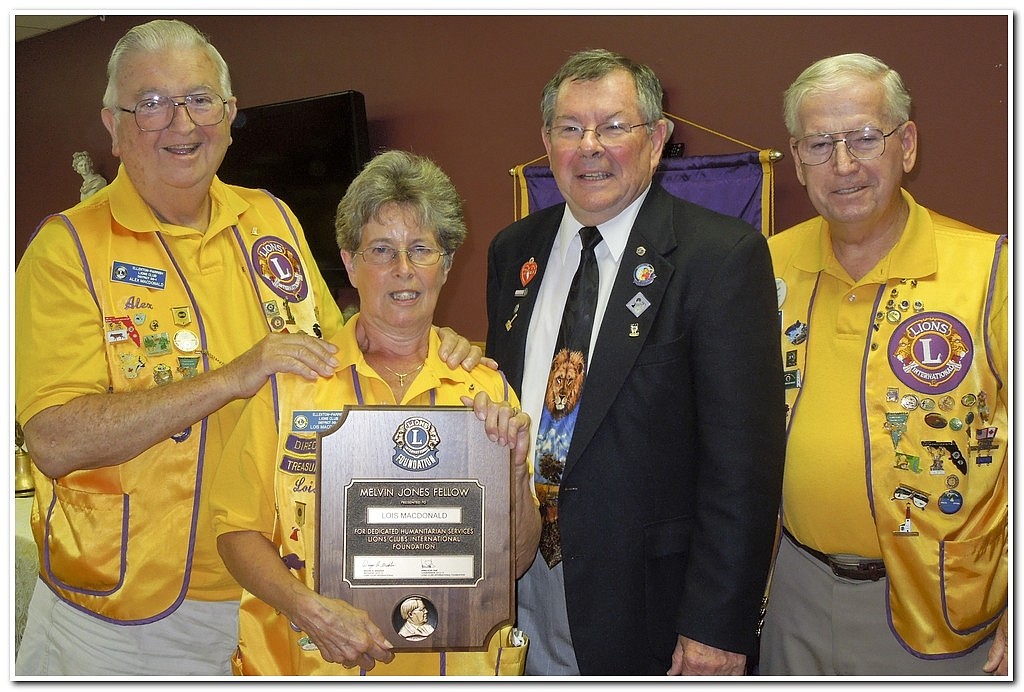 Courtesy photo Pictured left to right: Alex and Lois Macdonald, Gary Nieskes and Zone Chairman John Geary.