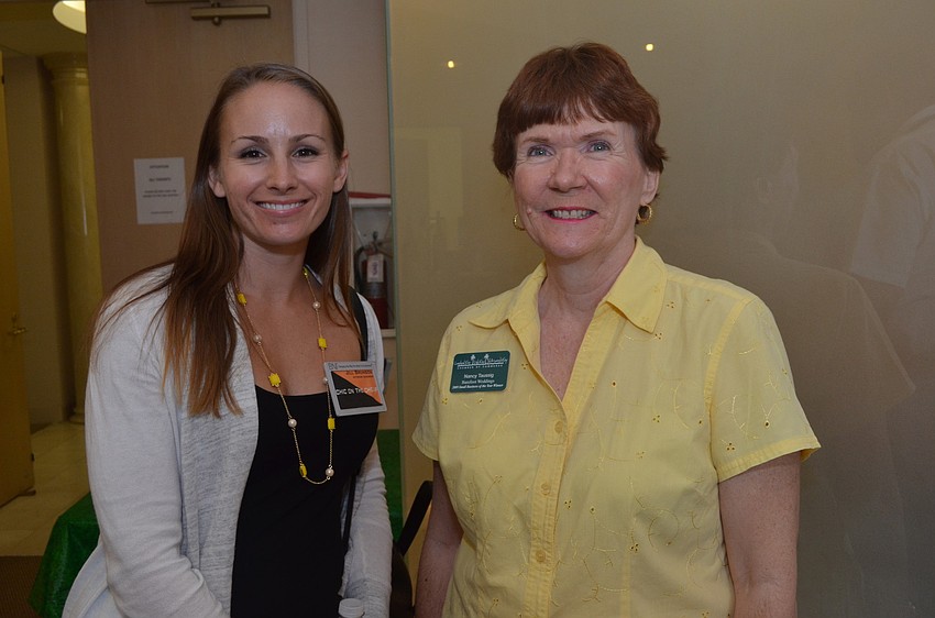 Jill Brunson of Chic on the Cheap and Nancy Taussig of Barefoot Weddings