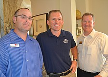 Chris Tennant of Wells Fargo with Leif Schmidt and Derin Hampton of John Cannon Homes