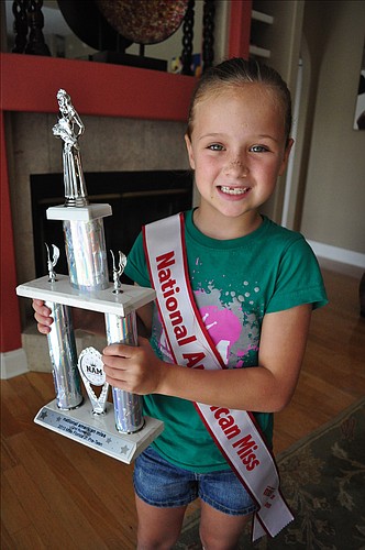 Seven-year-old Ally Frank said she wanted to enter the pageant so she could make new friends.