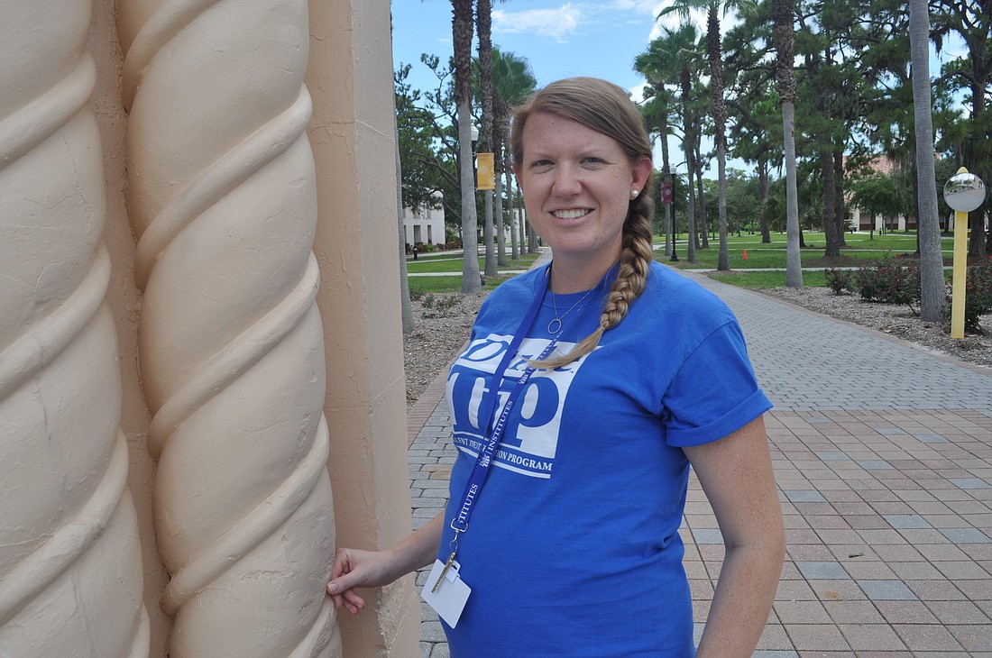 Lisa Henson's summer job at New College of Florida is more casual than a typical education setting. Students call teachers by their first names, and all participants dress casually.
