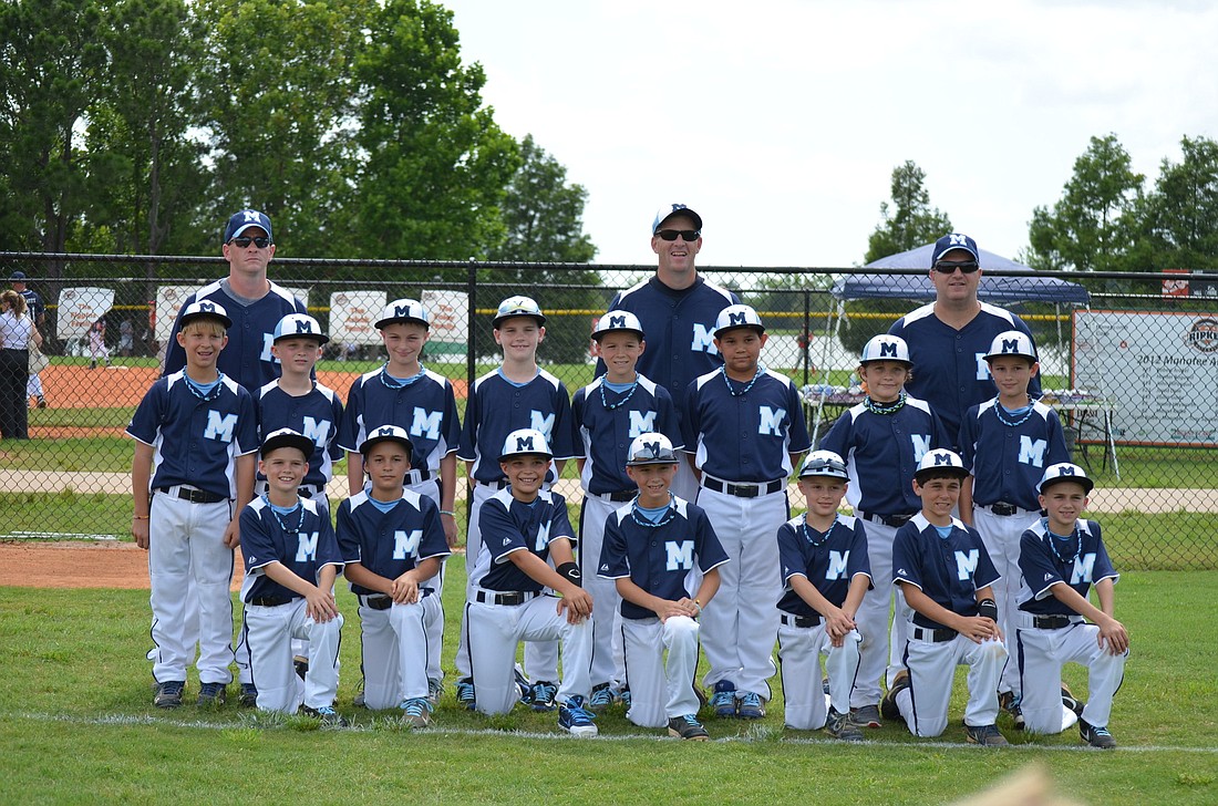 Courtesy photo The Manatee Cal Ripken 9U All-Stars finished July 15 as the state runner-up in the 9U state tournament, in Altamonte Springs.