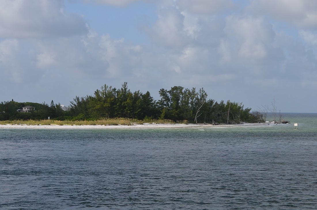 Beer Can Island has become difficult to access by foot. Depending on the tide, beachgoers can get trapped on the island and are forced to swim back to Longboat Key.