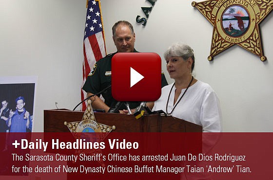 The Sarasota County Sheriff's Office has arrested Juan De Dios Rodriguez for the death of New Dynasty Chinese Buffet Manager Taian 'Andrew' Tian.