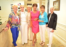 Sandy Greenberg, Dr. Holly Barbour, Joan Campo-Liga, Jan Zipper, Susan Roosa and Aynne Manning