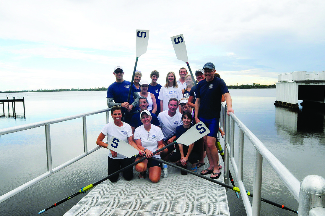 The Sarasota Crew masters rowing team, which was formed four years ago, includes about 30 rowers, who range in age from 22 to 64. Jen Blanco