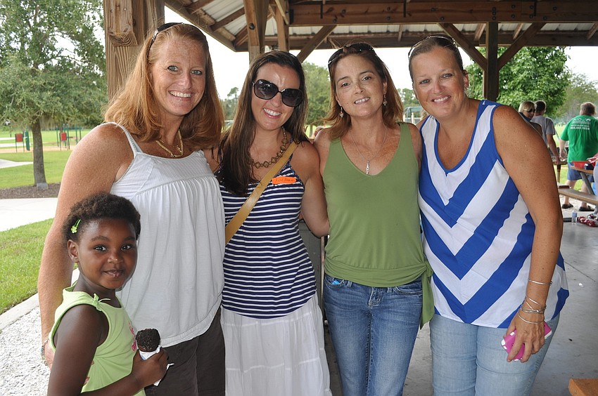 Bethany Waite, Kristen Bohan, an occupational therapist who treats many Manatee County foster children, Ann Marie Jones, Natalie Nickerson and Alexandra Collado