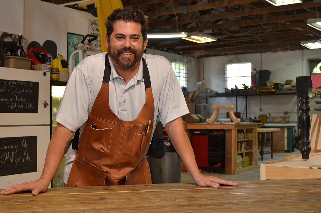 "Everybody brings different things to the table," Shawn O'Malley says of his co-op woodshop. "This camaraderie is what I envisioned." Photos by Mallory Gnaegy.