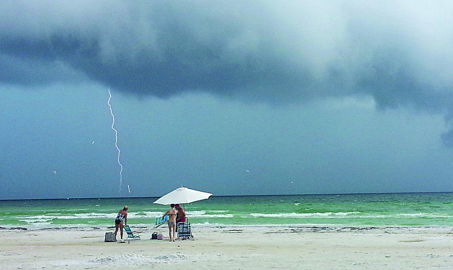 Pamela Merenghi submitted this photo of a storm off Siesta Key Beach.
