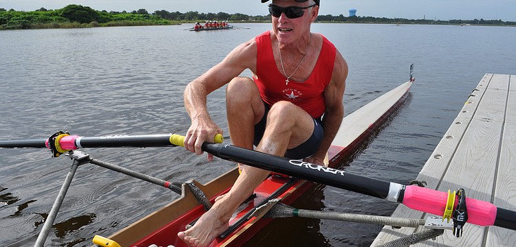 Ed Ryan, of the Potomac Boat Club, competed in the lightweight division.
