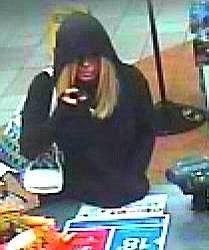 The Sarasota County Sheriff's Office suspects this woman of robbing the 7-11 on the 5700 block of Clark Road.