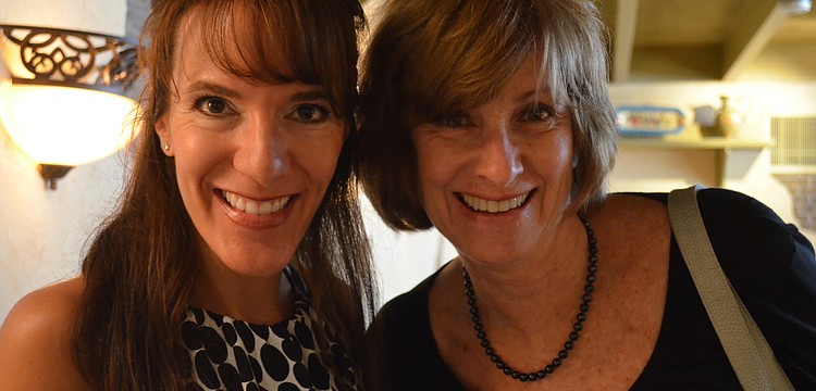 Treasurer Beth Vandroff and incoming president Carolyn Kofler