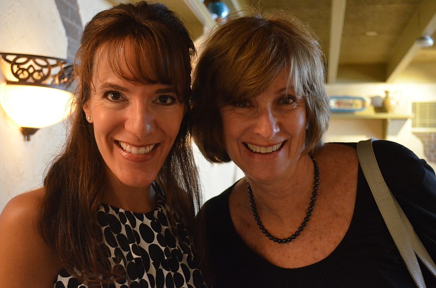 Treasurer Beth Vandroff and incoming president Carolyn Kofler