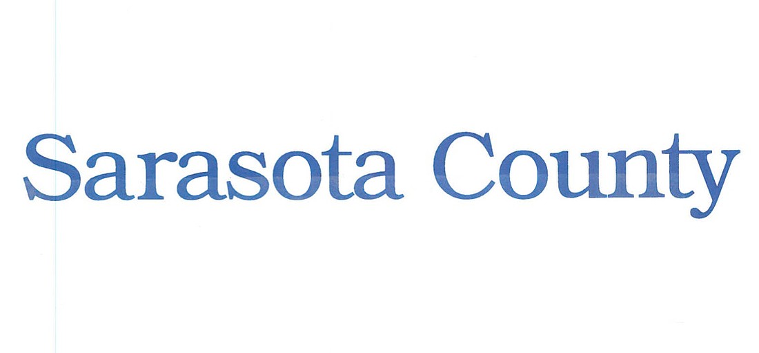 The classic Sarasota County brand will be illuminated when a contractors installs LED signage with it on the sides of the Administration Building.