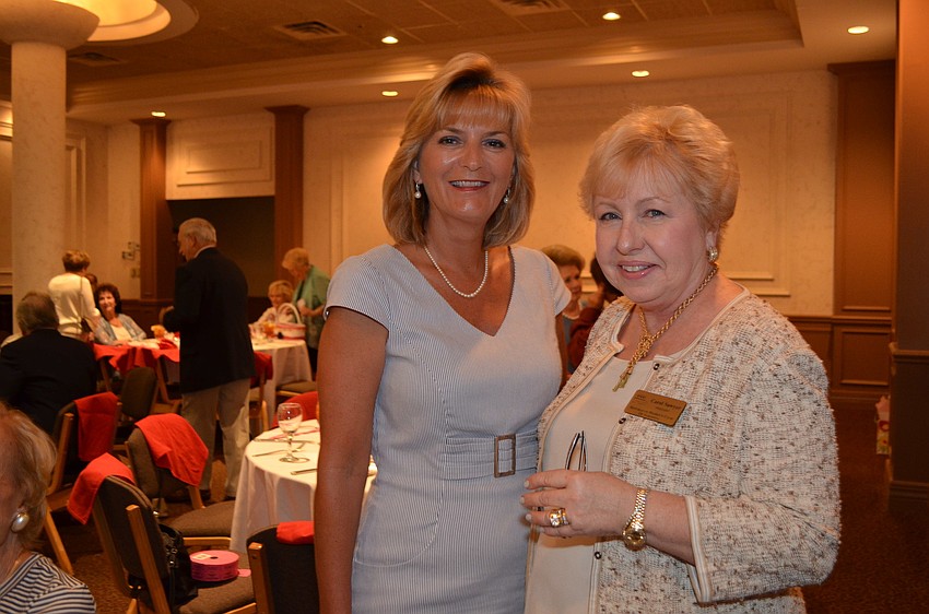 Event speaker Dr. Carol Probstfeld with Carol Sawyer