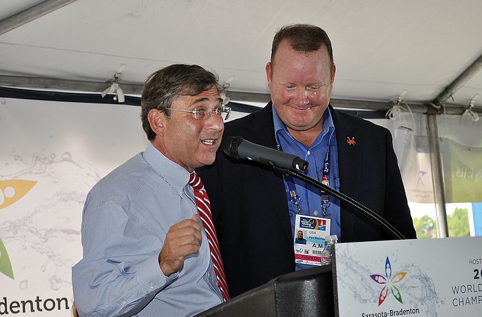 Randy Benderson, president of Benderson Development, thanks Paul Blackketter for his persistence. Ã¢â‚¬Å“This is bigger than our dream was,Ã¢â‚¬Â Benderson said.