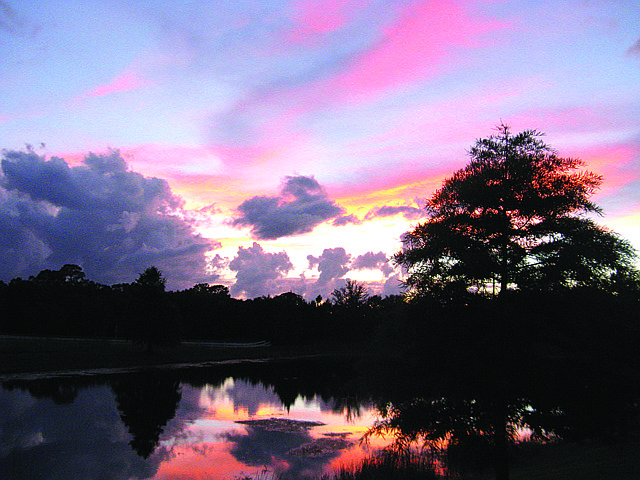 Jeanette Foster submitted this sunset photo, taken in Greenbrook in East County.