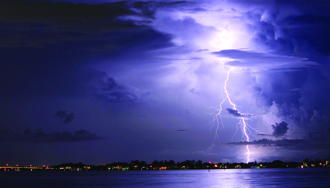 David Frayer submitted this thunderstorm photo, taken near Siesta Beach.
