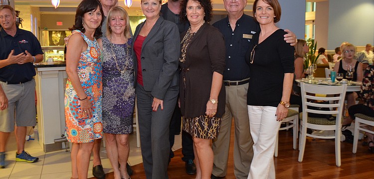 St. Armands Association Board Members Laurie Gomes, Steve Doster, Diana Corrigan, Cari Gardner, Matt Grover, Sheri Aiello, Bill Carman and Angela Johnston