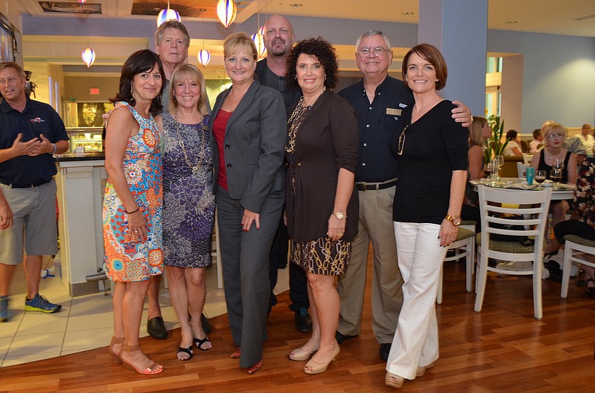 St. Armands Association Board Members Laurie Gomes, Steve Doster, Diana Corrigan, Cari Gardner, Matt Grover, Sheri Aiello, Bill Carman and Angela Johnston