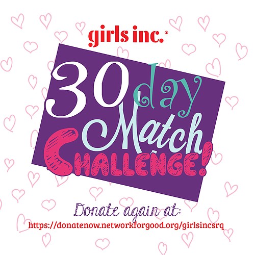 Girls are learning the value of philanthropy during the 30-day Match Challenge at Girls Inc. of Sarasota County.