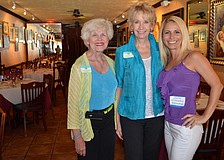 Sponsors Joyce Berk and Tyeanne Dillon with host Giulia Salustri