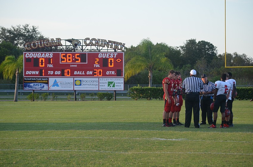 Cardinal Mooney won the coin toss and chose to receive.