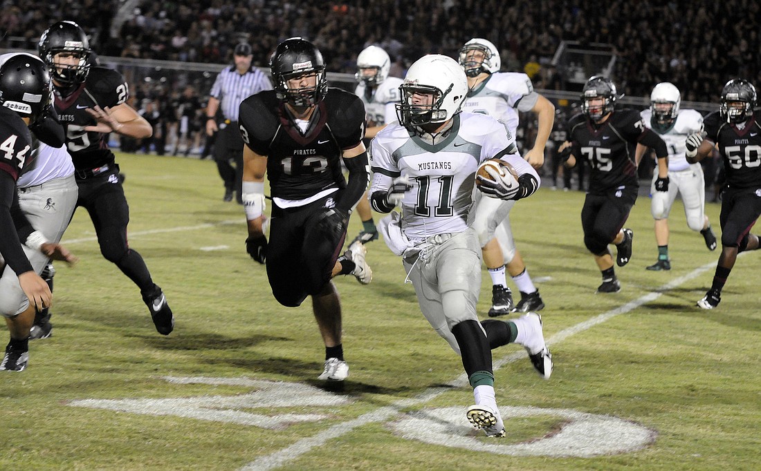 Lakewood Ranch running back J.T. Fischer rushed for 135 yards and a touchdown.