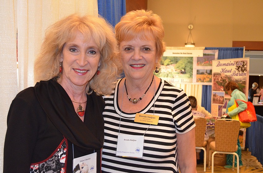 Elaine Charney and Brenda Hadjian represent Art Center Sarasota