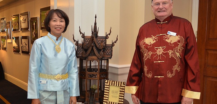 Owi and Guy De Poerck hosted Bird Key Yacht Clubâ€™s Pan Asian Night.