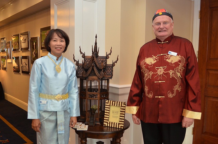 Owi and Guy De Poerck hosted Bird Key Yacht Clubâ€™s Pan Asian Night.