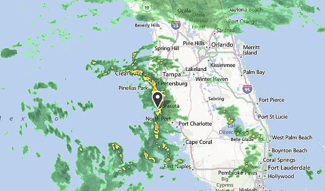 Heavy rain will batter Sarasota throughout the work week.
