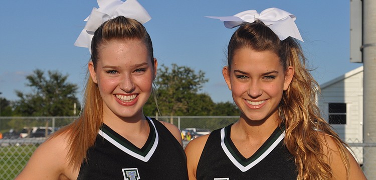 Lakewood Ranch Cheerleaders Taylor Shilling and Leah Sailer
