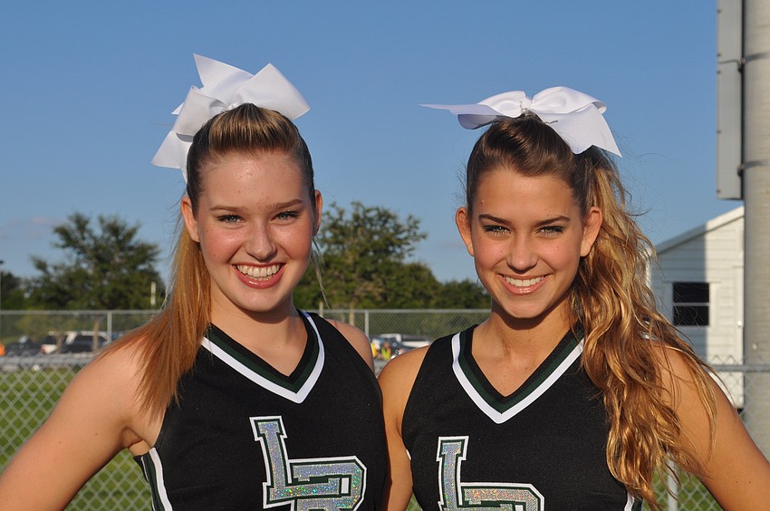 Lakewood Ranch Cheerleaders Taylor Shilling and Leah Sailer