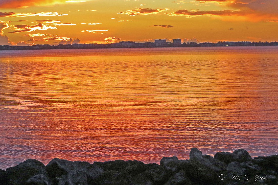 Bill Zuk submitted this sunset photo, overlooking Sarasota Bay.