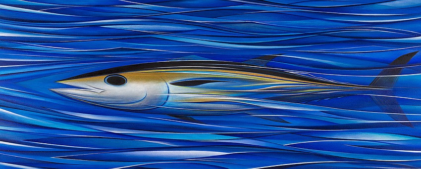 â€œBlack Fin Tunaâ€ by Rush Bowles will be on display at the Conservation Foundation of the Gulf Coast through November.