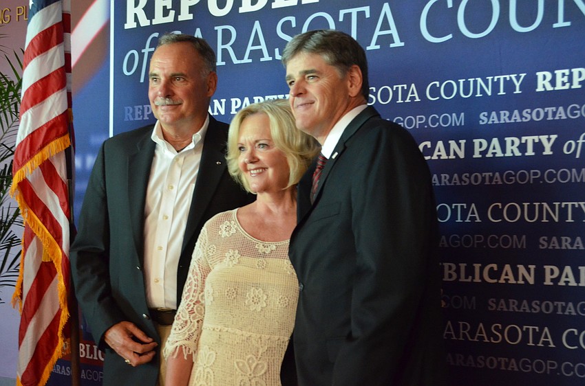 Sarasota County Property Appraiser Bill and Darla Furst with Conservative Talk Show Host Sean Hannity