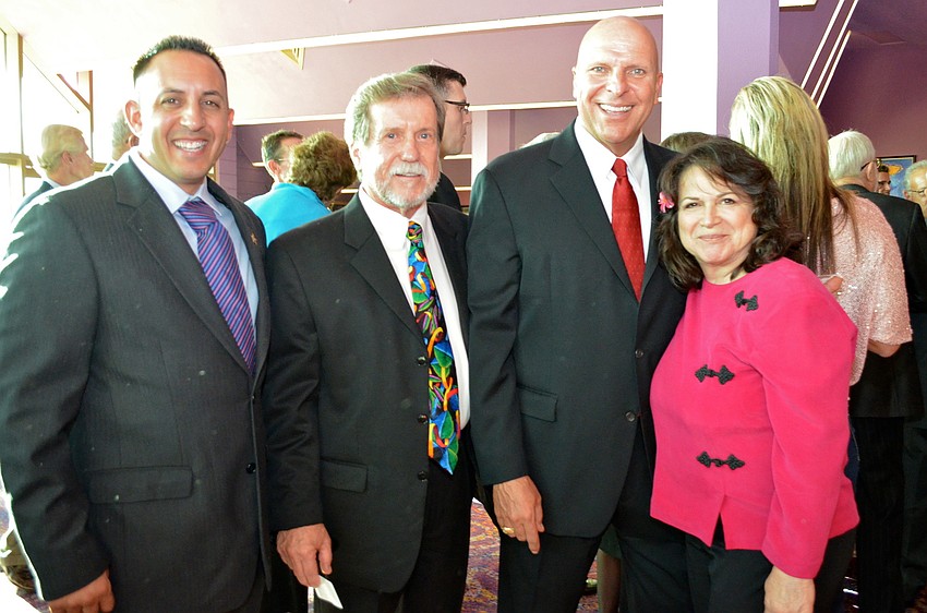 Carmine Marceno, J.R. Wear, Lee County Sheriff Mike Scott and Vivvy Wear