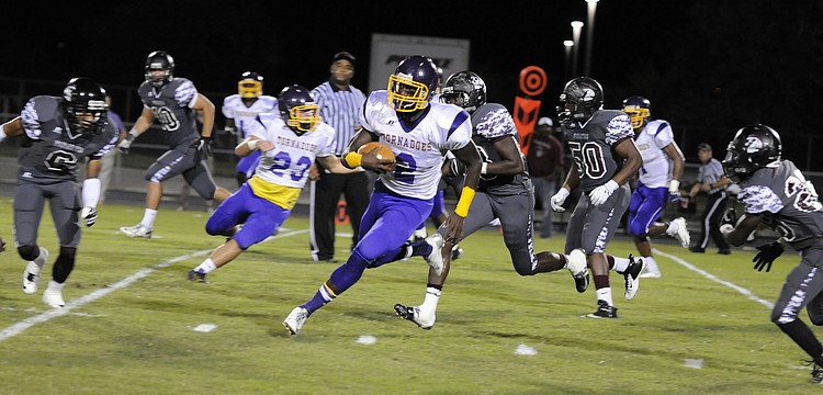 Booker running back Marlon Mack carried the ball 19 times for 251 yards and two touchdowns.