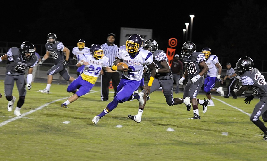Booker running back Marlon Mack carried the ball 19 times for 251 yards and two touchdowns.