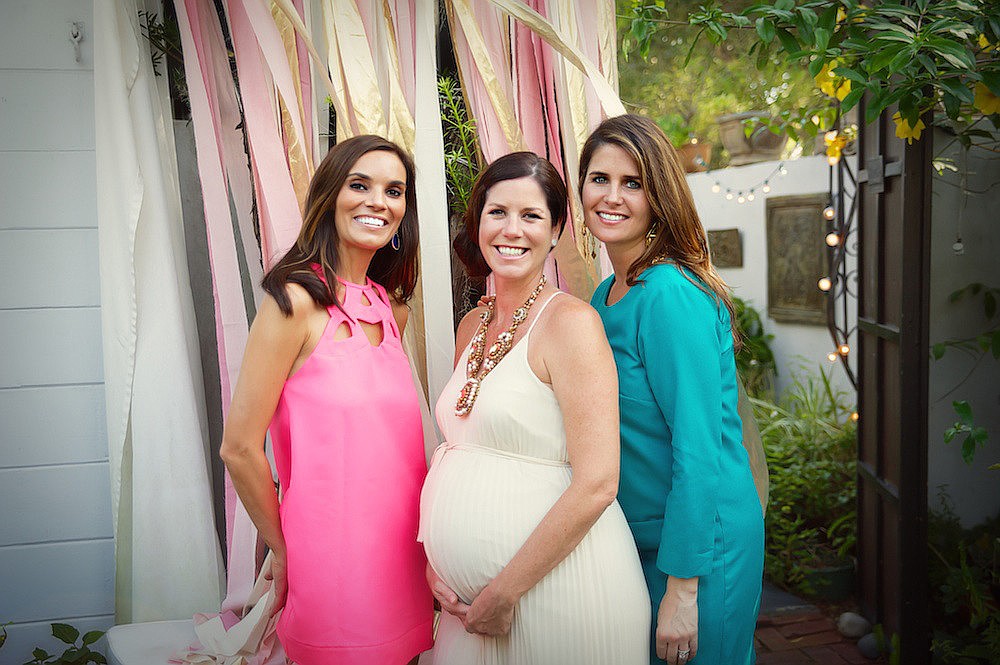 Liebe Gamble, mom-to-be Nicole Kaney and Meghan Leiter. Photo courtesy of Kollene Carlson.